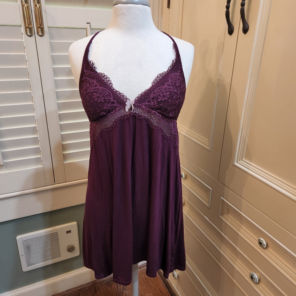Victoria's Secret Purple Lace Chemise